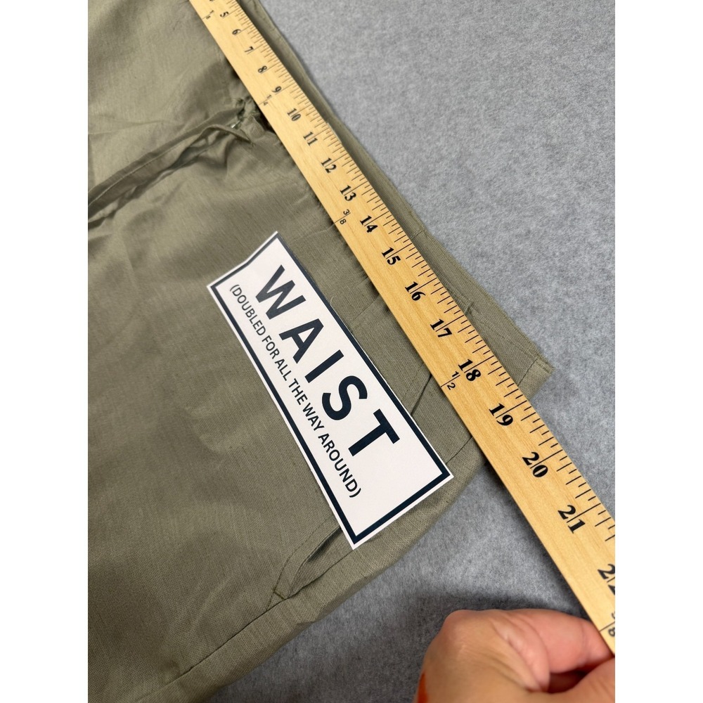 Vintage Banana Bay Resortwear Capri Lined Cropped Pants Women's XL Olive SKU 291 - Picture 4 of 7